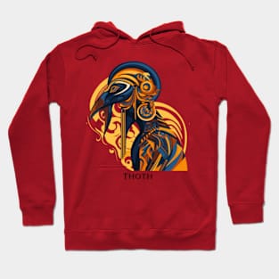 Thoth - Egyptian god of wisdom and magic - A Portrait of an African God Hoodie